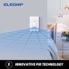 ELEGRP Matte White Single Pole Occupancy Motion Sensor Light Switch,