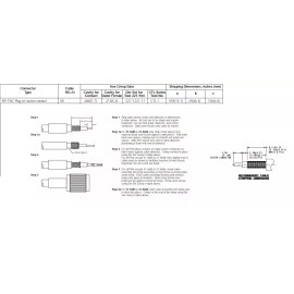 AMPHENOL GM BACK UP TRAILER CAMERA VIDEO CABLE REPAIR END 031-14693 84876818