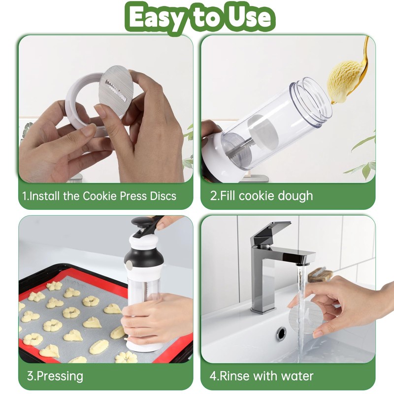 6 PCS Cookie Press Set for OXO Good Grips -