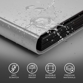 CardGuard Trading Card Binder Pro-Folio – 9 Pocket Binder - Side-Loading Album, Durable & Acid-Free Storage for Pokémon, YuGiOh, MTG, TCG, Game & Sports Cards, White