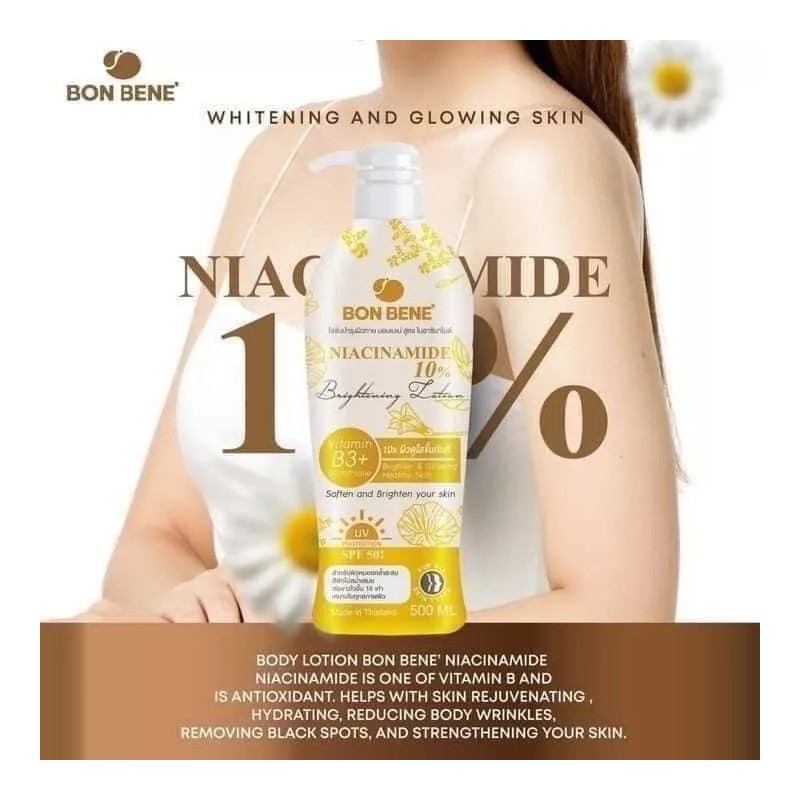 BON BENE 10% Niacinamide Brightening Lotion, 500ml