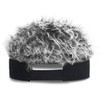 LXOrdora Mens Visor Hats with Spiked Wig Novelty Adjustable Baseball