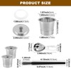 3 Pcs Reusable K Cups and Coffee Pods for Ninja