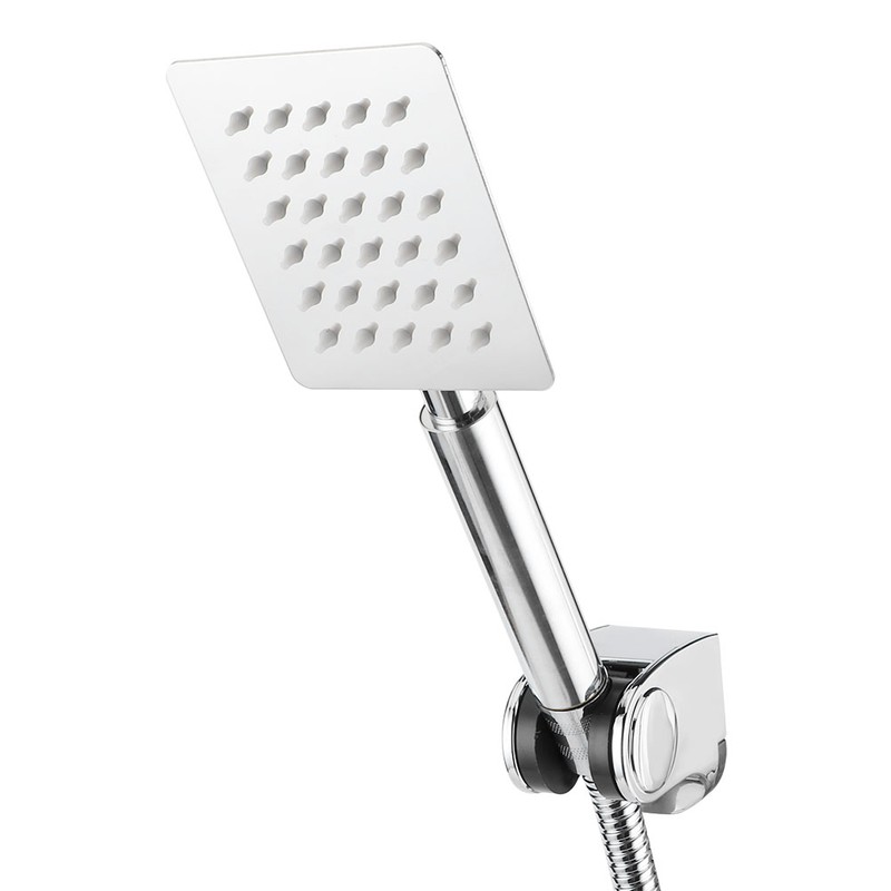 G1/2in Thread Handheld Shower Head High Pressure Square Shower Sprayer