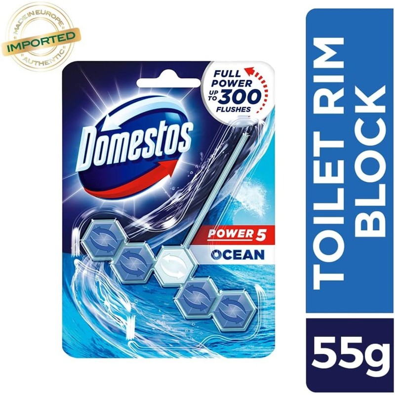 Domestos Power 5 Chlorine Toilet Block 55 g
