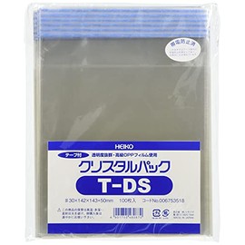 Shimojima 006753518 OPP Bag, Crystal Pack, T with Seal, DS 100 Sheets