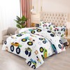 Nttopship Kids Comforter Set for Boys,Cartoon Monster Car 3 Pieces