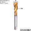 Burkit M10 X 1.5 Spiral Flute Tap, HSS Titanium Coated