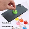 6 Pcs Tiny Toilet Plunger Shape Phone Holder Mini Sucker