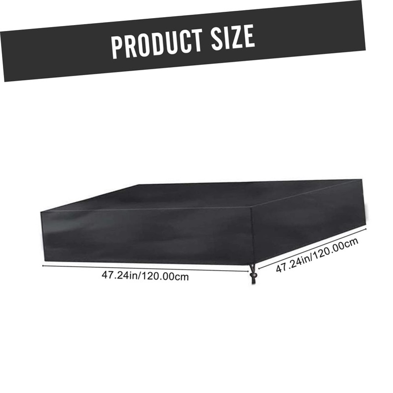 Mipcase Cover with Drawstring Durable Square Pool Canopy UV Resistant