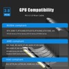GLOTRENDS 250mm PCIe 3.0 X16 Riser Cable (0->90 Degree), Compatible