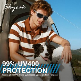 2 Pack Unbreakable Mens Polarized Sports Sunglasses, Al-Mg Metal Frame Wrap Around Design Scratch/Saltwater Resistant Sun Glasses UV400 Protection Built In Sporty Outdoor Driving Cycling Fishing