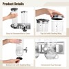 Dual-Headed Wall-Mounted Cereal Dispenser, 3L Large Capacity Dry Food Dispenser,