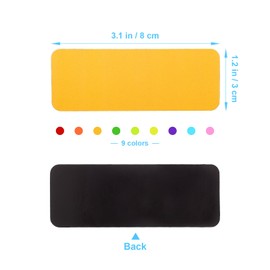 LALAFINA 54 Piezas Etiquetas magnéticas de borrado en seco Juego de imanes de borrado en seco adhesivas escribir en la pegatina de imanes pizarrón imanes para refrigerador