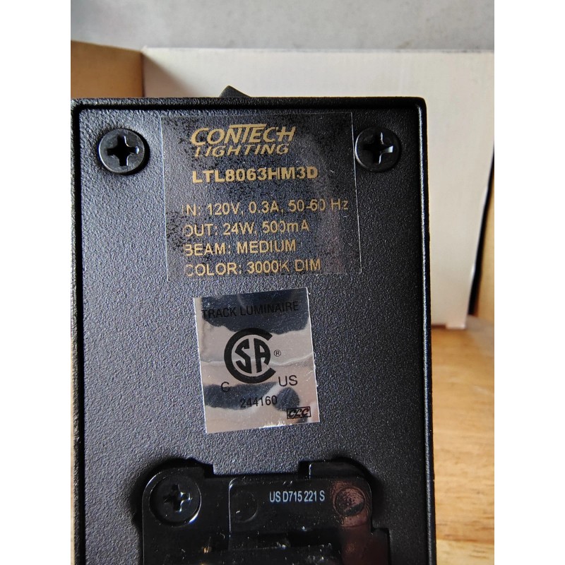 ConTech Lighting LTL8063HM3D-B 24W Mini Track Fixture 02 Mini Horizontal