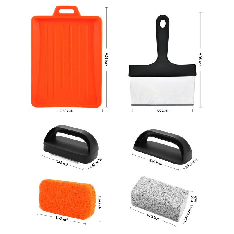 Upgraded Griddle Cleaning Kit for Blackstone 18 Pieces Flat Top