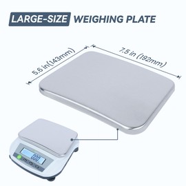 U.S. Solid Digital Lab Scale 5000g/11lb x 0.01g - Precision Analytical Balance Kitchen Jewelry Scientific Weighing - 100-240AC