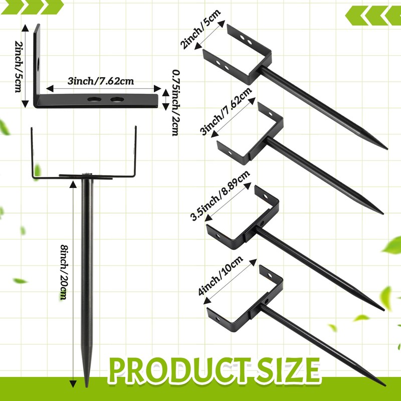 Otoolling 4 Pack Rainwater Downspout Bracket with Strap, Heavy Duty