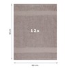 Betz Pack of 12 Guest Towels PALERMO 30x50 cm 100%