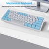 Wired RGB Keyboard Sensitive Operation Quick Response 62 Key White