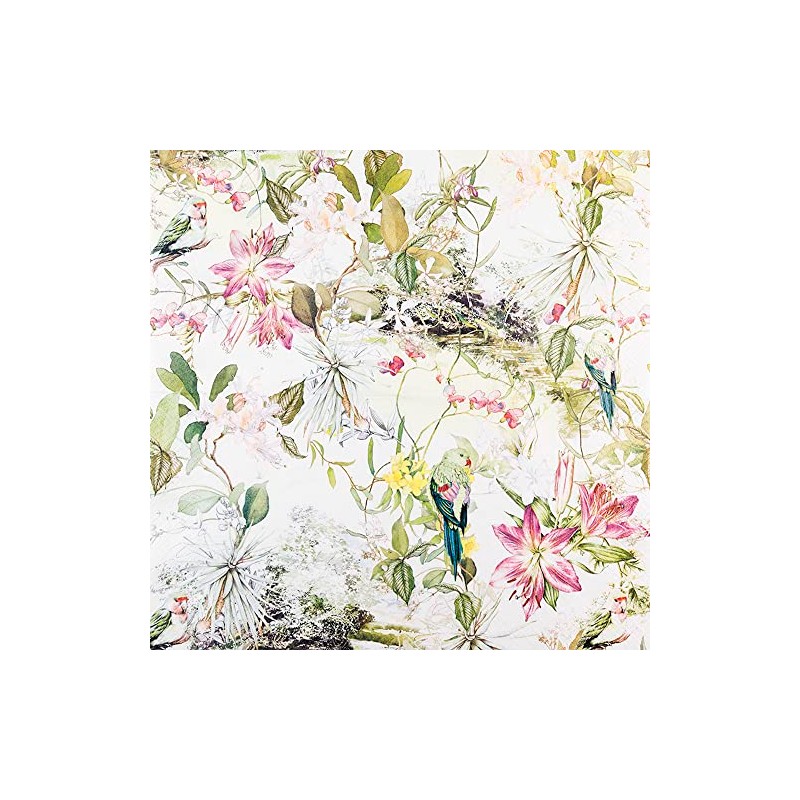 Home Fashion Lunch Napkin Flora and Fauna 33X33 cm, Multi-Colour,