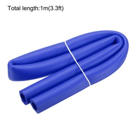 QUARKZMAN Foam Pipe Insulation Foam Hose Foam Pipe for Handle Support Pipe Insulation Outside Pipe Coating, 18 mm ID 27 mm (1 1/16 Inch) OD 1 m Blue