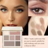 Portable Nude Eyeshadow Palette - 7 Matte Shades, Soft Blendable