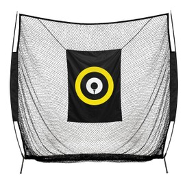 IZZO Titan 7ft x 7ft Golf Practice Hitting Net - Golf Hitting Net for Your Home Or Backyard,Black