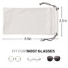 Vemiss 4PACK Sunglass Pouches Microfiber Cleaning Eyeglass Case Portable Storage