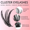 Cluster Lashes Lash Extension D Curl 40D 216Pcs Lash Clusters