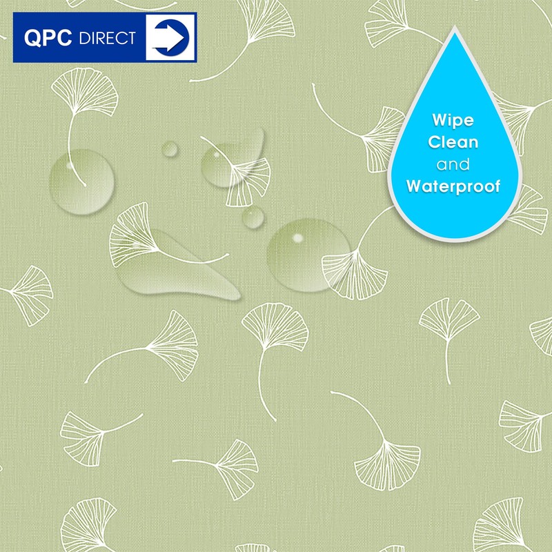 QPC Direct Dandelion Linen Effect PVC Oilcloth Table Cover Vinyl