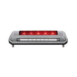 United Pacific 110203 Chrome Flush Mount 5 Red LED License Plate Light - 3rd Brake Light