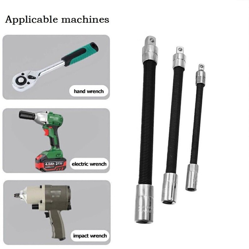 AIXXCUVQ Metal 1Pcs Driver Flexible Socket Extension Rod Adapter Ratchet
