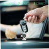 Sosoport 2pcs Compass Quote Keychain Airplane Compass Keychain for Survival