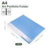 M&G 60-Pocket Binder with PP Plastic Sleeves A4(Blue), 2 Pack