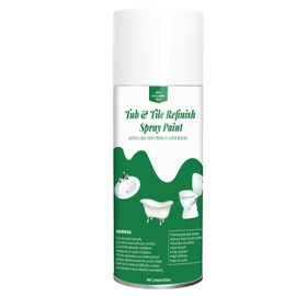 styleonme Tub and Tile Spray Paint White, 450ml 1 pack, Diy Countertop Paint Kit, Suitable for Ceramic, Porcelain, Fiberglass, Bathtub, Tile, Bathroom wall Repair Spray Paints