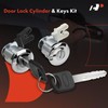 A-Premium Front Door Lock Cylinder Set with 2 Keys Compatible