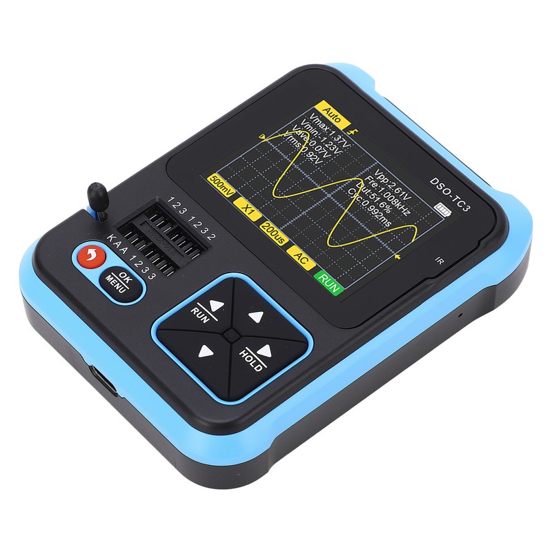 Handheld Portable Digital Oscilloscope Transistor Checker Tester Inductance Capacitance Resistance