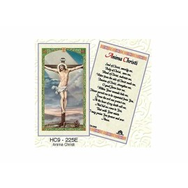 Anima Christi Crucifixion Laminated Prayer Cards Pack of 25 English New Gift