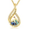 Zhi Kexin Mustard Seed Mountain Necklace for Women Gold Plated