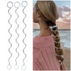 No Damage 3 Pack Spiral Hair Ties for Women, Soft