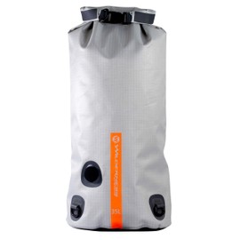 Wilderness Systems Waterproof XPEL Dry Bag with Valve & Shoulder Strap - Size - converts to Cooler, Grey, 35L