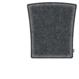 Feltd. Eco Felt Cushion Suitable for Kartell Victoria Ghost Chair Comfort with Non-Slip Coating (Shadow (Anthracite)