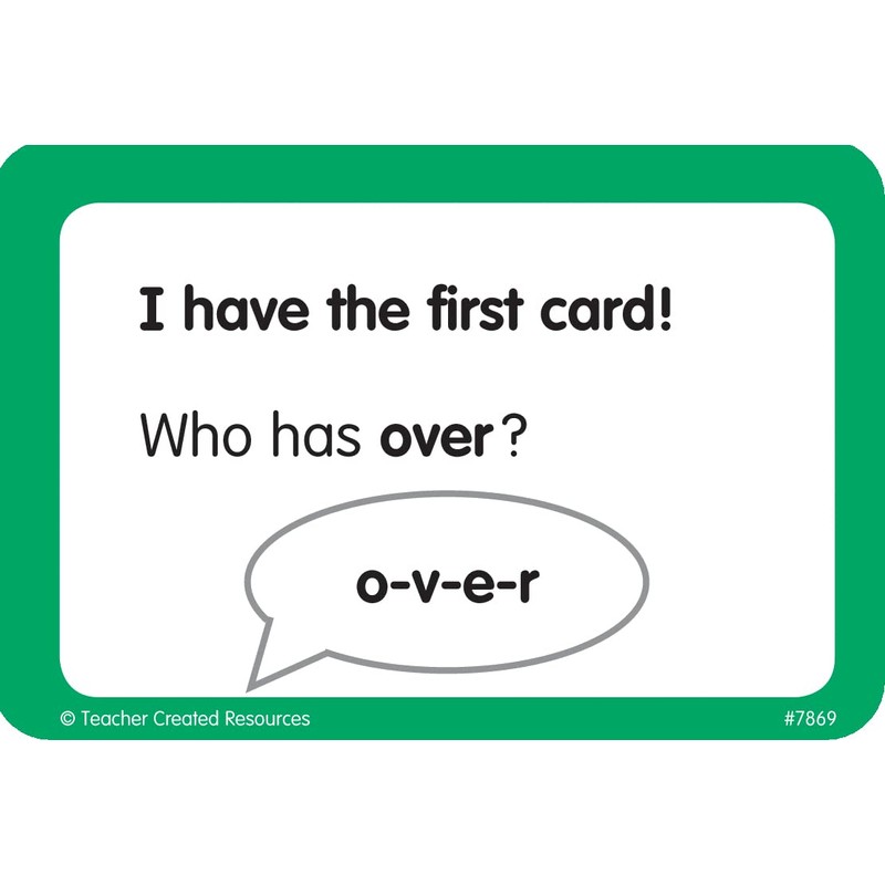 Teacher Created Resources I Have, Who Has Sight Words Game,