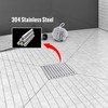 Linear Shower Drain with Grid Cover, Professional Brushed 304 Stainless