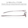 Visualites 5 Pearl 2.25 Lightweight Oval Rimless Reading Glasses for