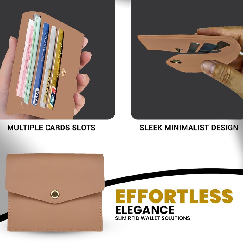 FATASH Women's Credit Card Holder: Slim, RFID-Blocking Envelope Design, Ideal