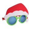 Sun-Staches Santa Hat Sunglasses | Clear Lens Costume Accessory Shades