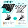 Individual Eyelashes, 100D DIY Cluster Eyelashes, 0.07 D Curl, 10-18