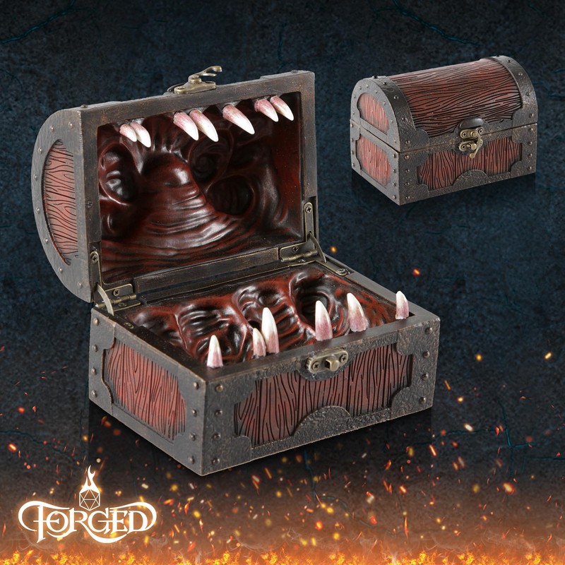 Forged Dice Co. Mimic Chest Dice Storage Box - Holds